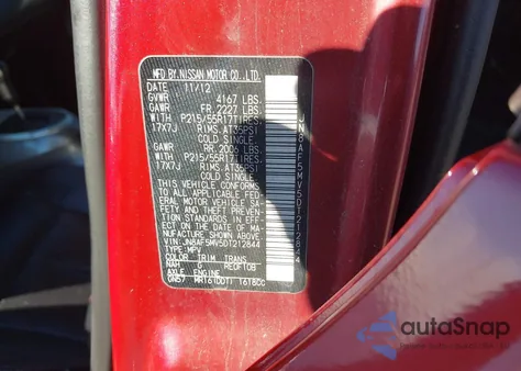 2013 Nissan Juke Sl from USA, damaged, VIN JN8AF5MV5DT212844